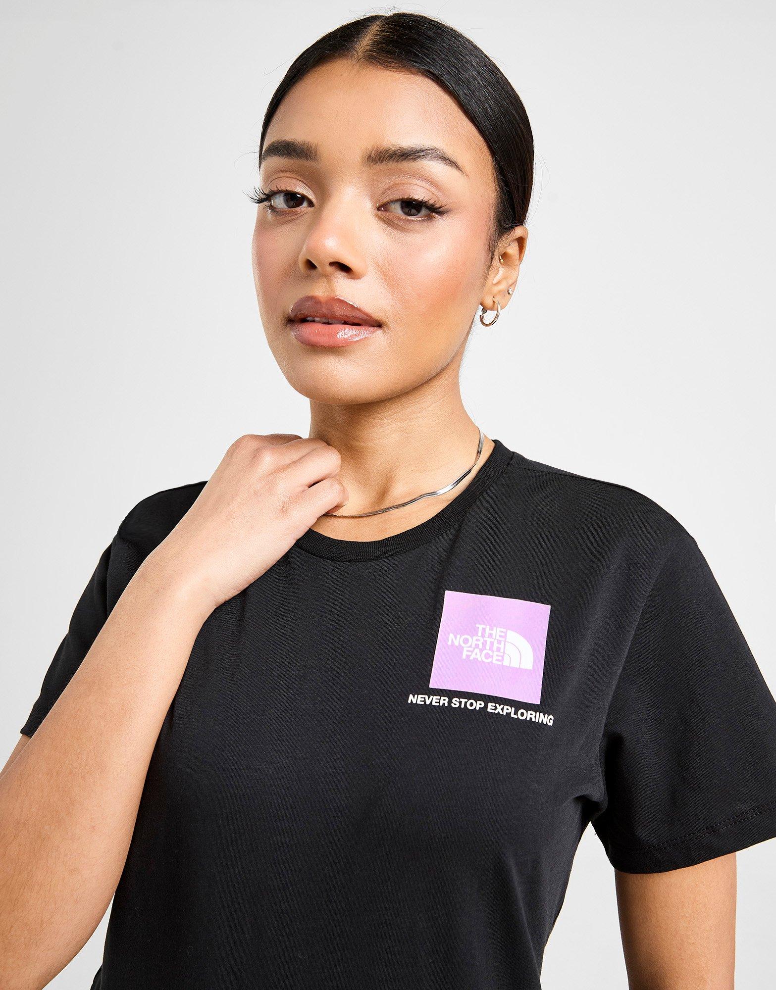 THE NORTH FACE TRICOU MTN BOX GRPH T BLK/PNK Femei Negru