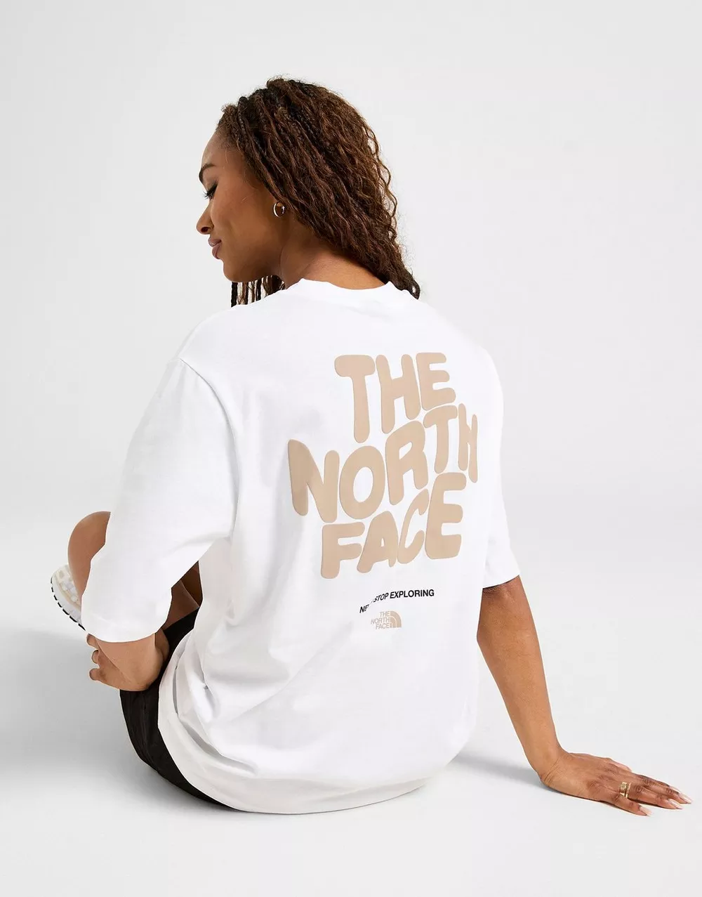 THE NORTH FACE ФУТБОЛКА SWIRL GRPH BF T WHT/BGE, фото 1 з 5