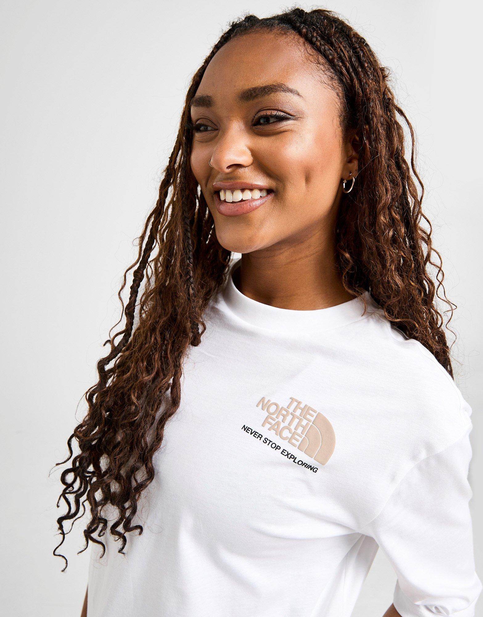 THE NORTH FACE T-SHIRT SWIRL GRPH BF T WHT/BGE NF0A8CBSFN41