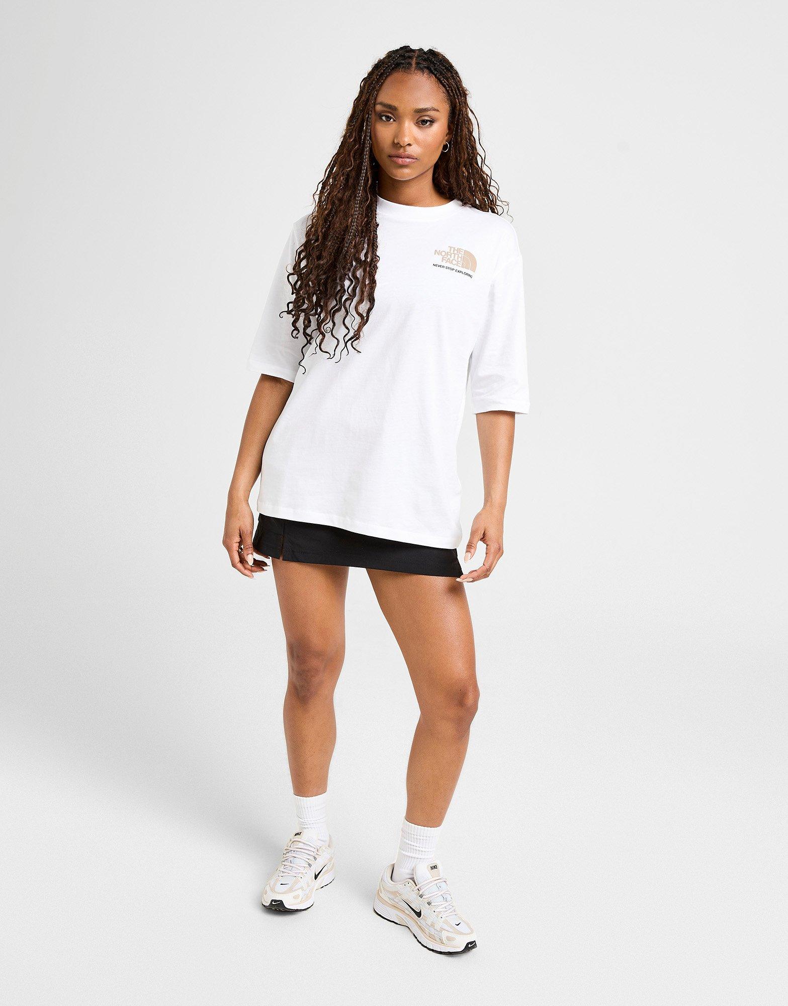 【THE NOTRH FACE】 RETRO S/S R/TEE‐IVORY The North Face Unisex SS Clean Trails Oversized Tee