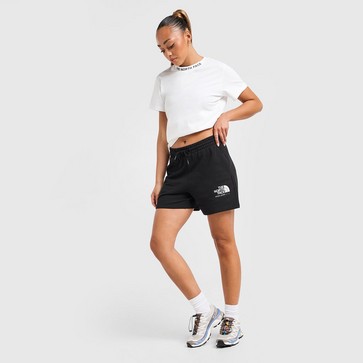Pantaloni scurți pentru femei THE NORTH FACE PANTALONI SCURȚI   TECH GRPH SHORT BLK/WH