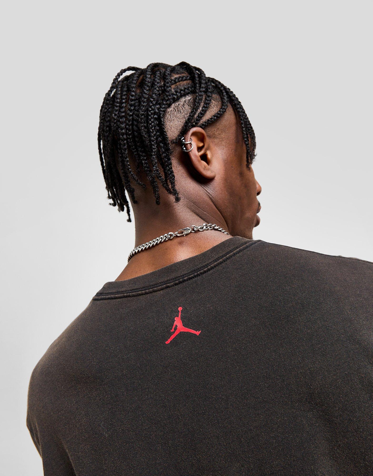 Vyriški marškiniai JORDAN MARŠKINĖLIAI M J FLT ESS GFX OVSZ SS CRW HM7131-010 Balta