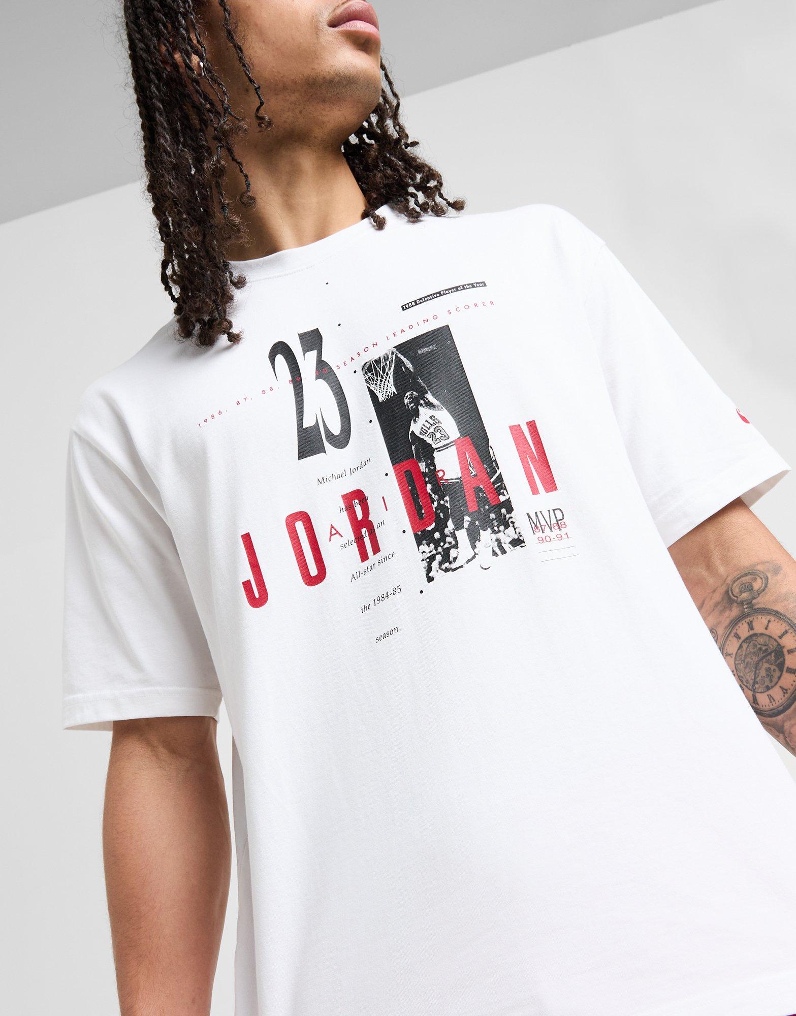 Tricou pentru bărbați JORDAN TRICOU M J JD AIR STRETCH SS CREW HJ2356-100 Alb