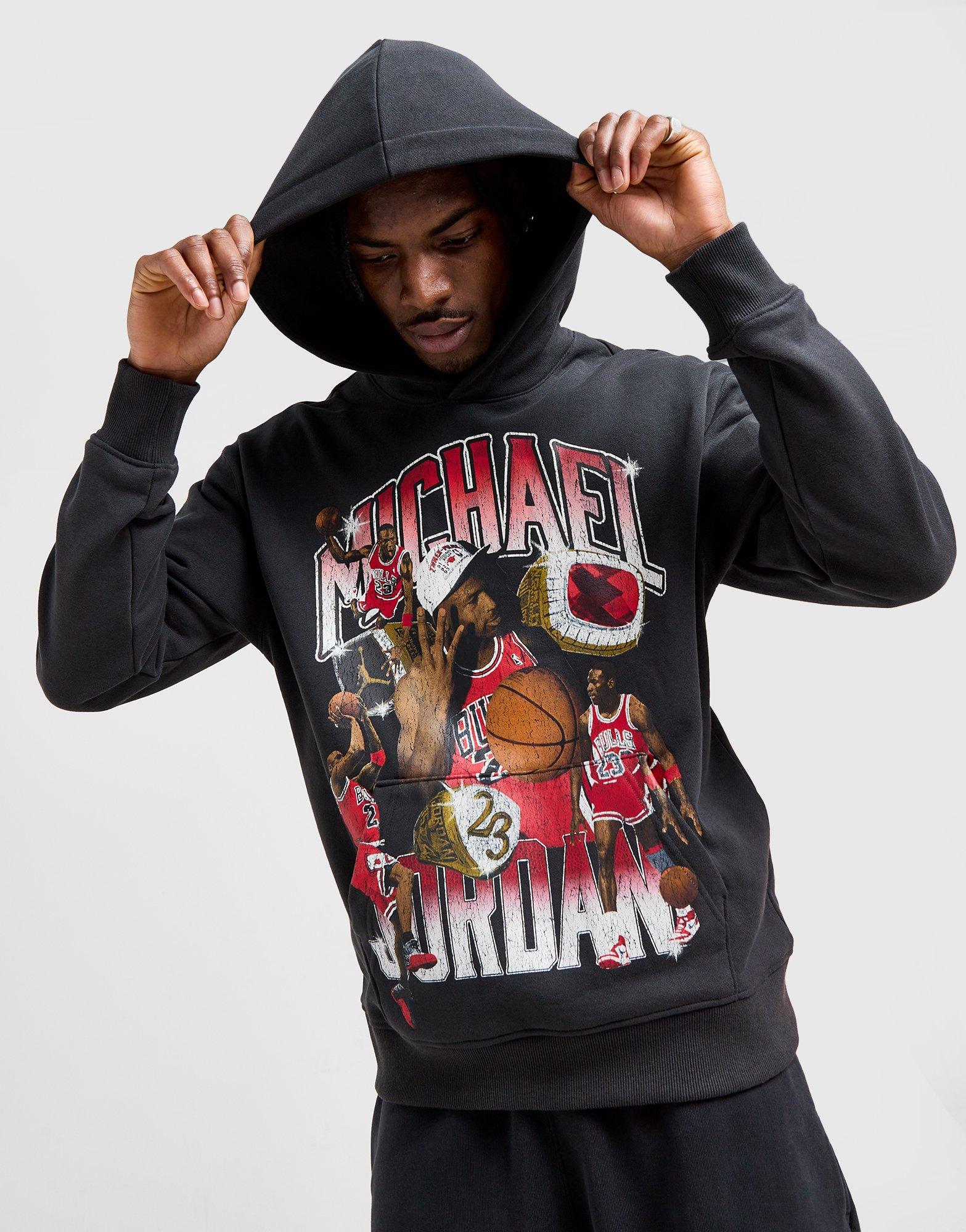 Férfi pulóverek JORDAN PULÓVER KAPUCNIS M J FLIGHT GFX FLC HJ4396-045 Fehér