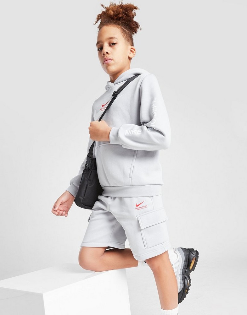 Gyerek rövidnadrág NIKE RÖVIDNADRÁG B NSW SI FLC CARGO SHORT BB B HV6971-012 Szürke