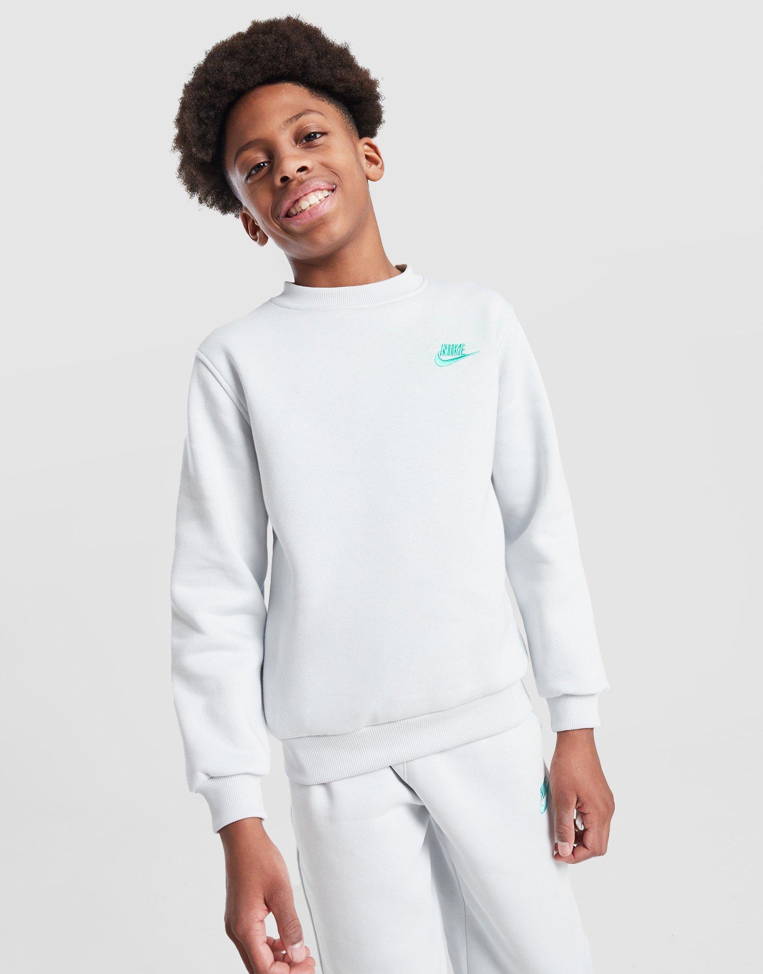 Детски суичър NIKE СУИТЧЪР K NSW CLUB FLC CREW LS LBR B FD3006-025 Сив