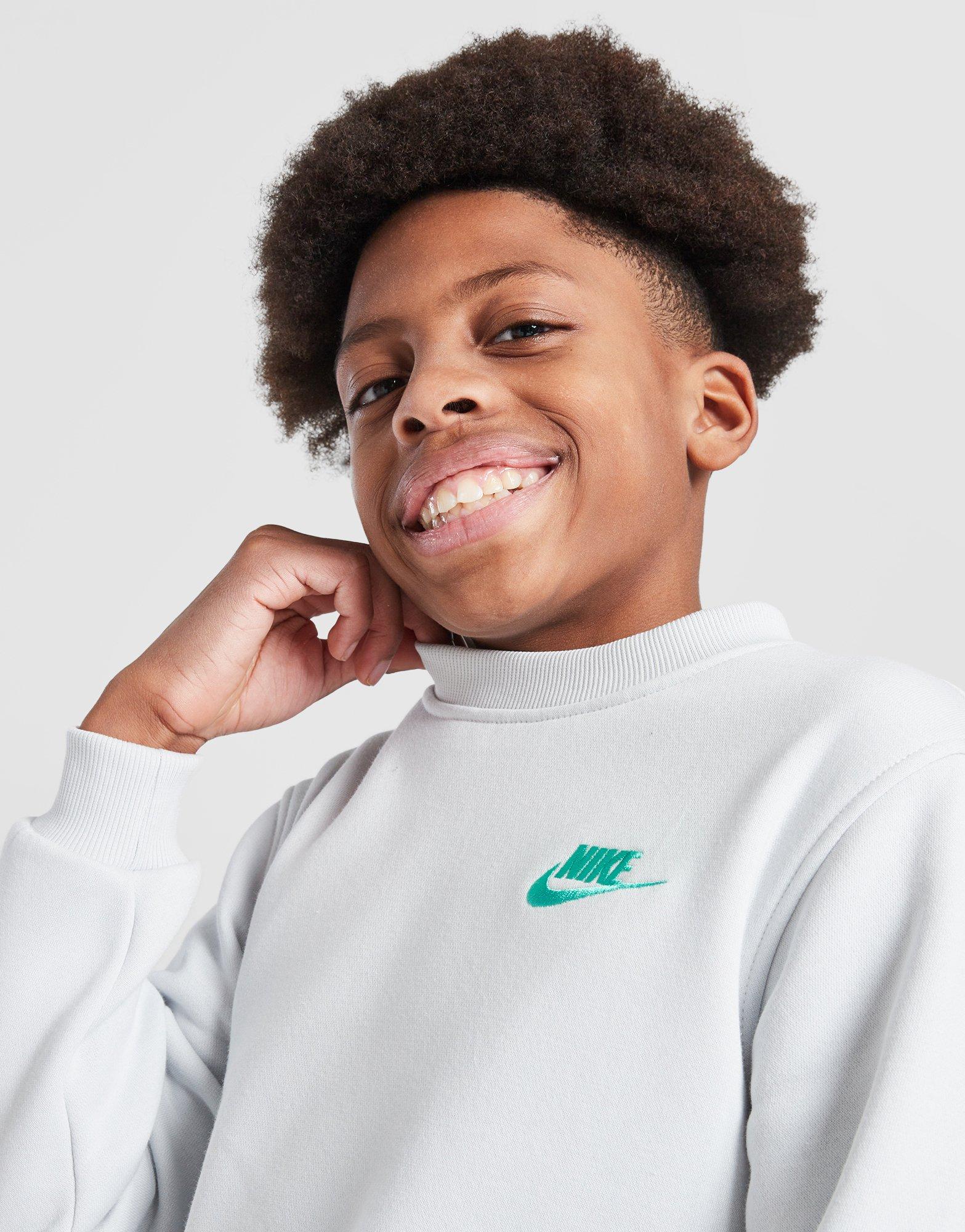 Детски суичър NIKE СУИТЧЪР K NSW CLUB FLC CREW LS LBR B FD3006-025 Сив