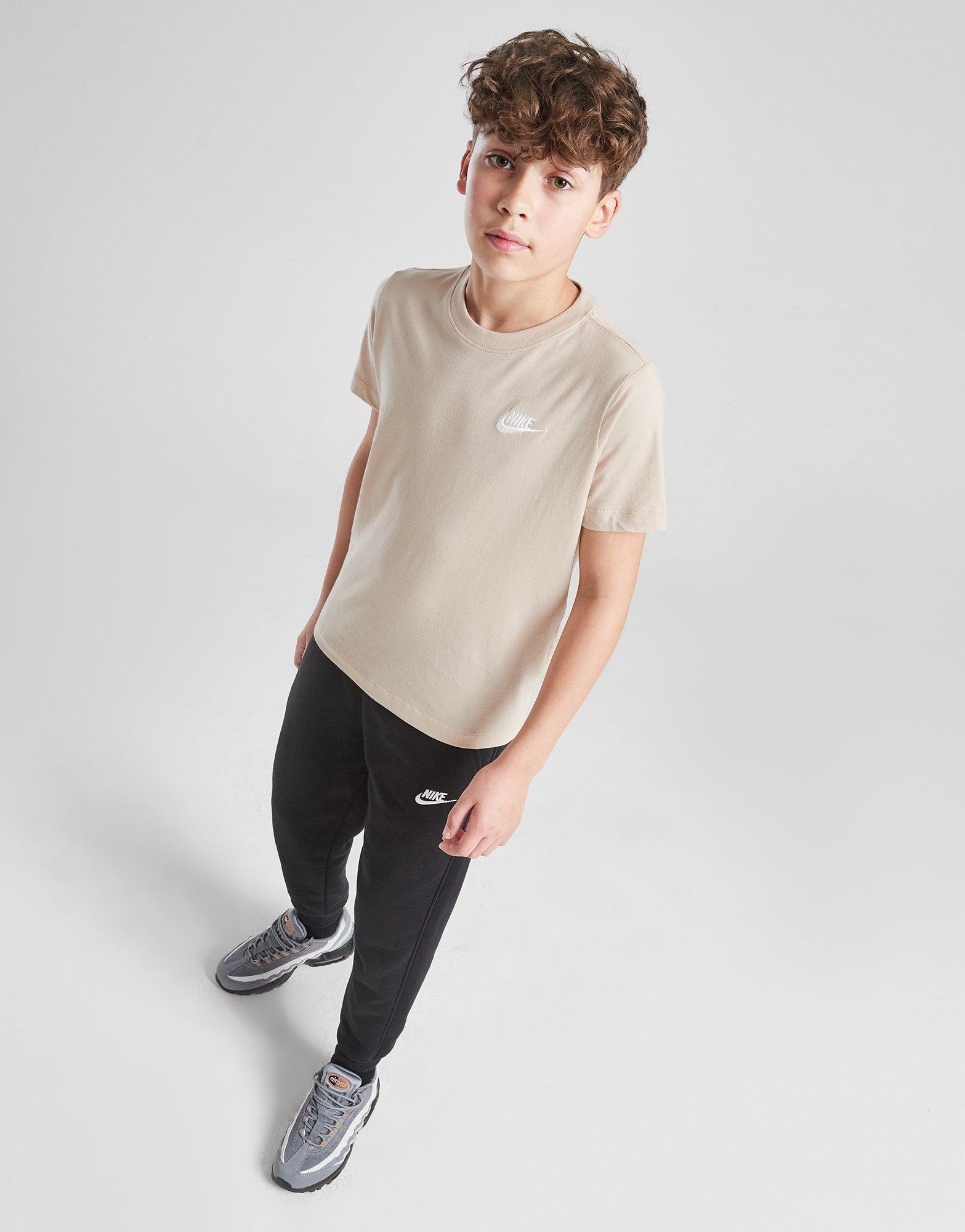 Detské tričko NIKE TRIČKO K NSW TEE EMB FUTURA LBR B FZ5177-126 Béžová