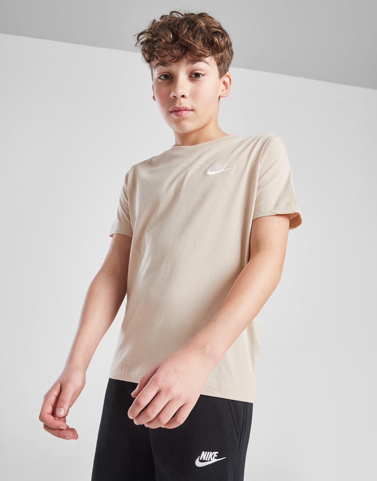 Detské tričko NIKE TRIČKO K NSW TEE EMB FUTURA LBR B FZ5177-126 Béžová