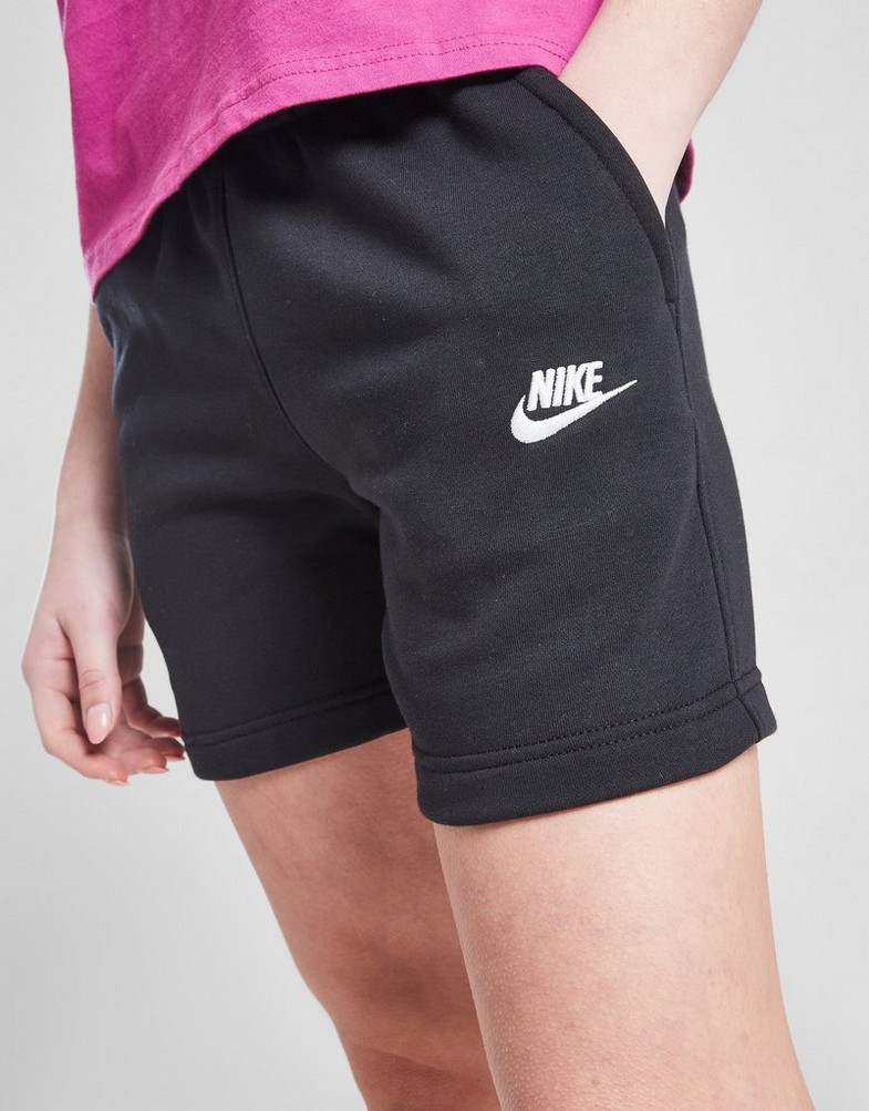 Pantaloni scurți pentru copii NIKE PANTALONI SCURȚI G NSW CLUB FT 5IN SHORT LBR FD2919-010 Negru