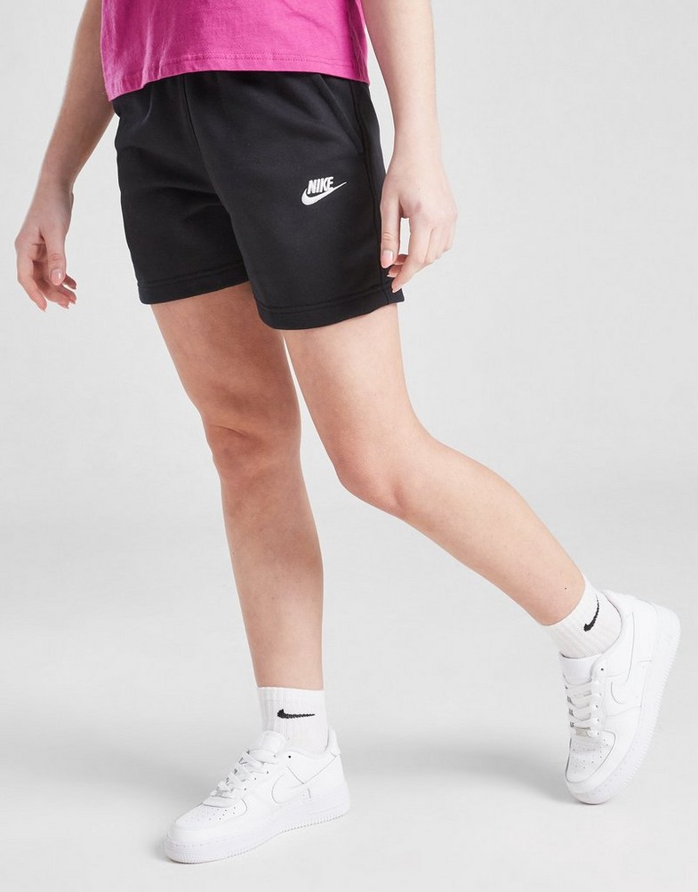 Pantaloni scurți pentru copii NIKE PANTALONI SCURȚI G NSW CLUB FT 5IN SHORT LBR FD2919-010 Negru