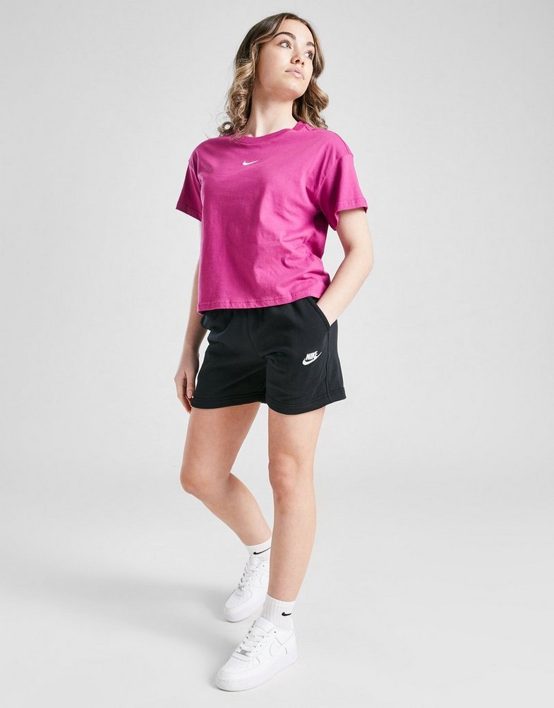 Pantaloni scurți pentru copii NIKE PANTALONI SCURȚI G NSW CLUB FT 5IN SHORT LBR FD2919-010 Negru