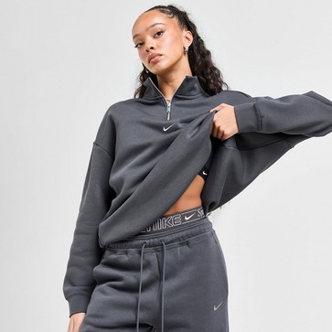 Női pulóver NIKE PULÓVER CIPZÁRAS W NSW FLC QZ GLS