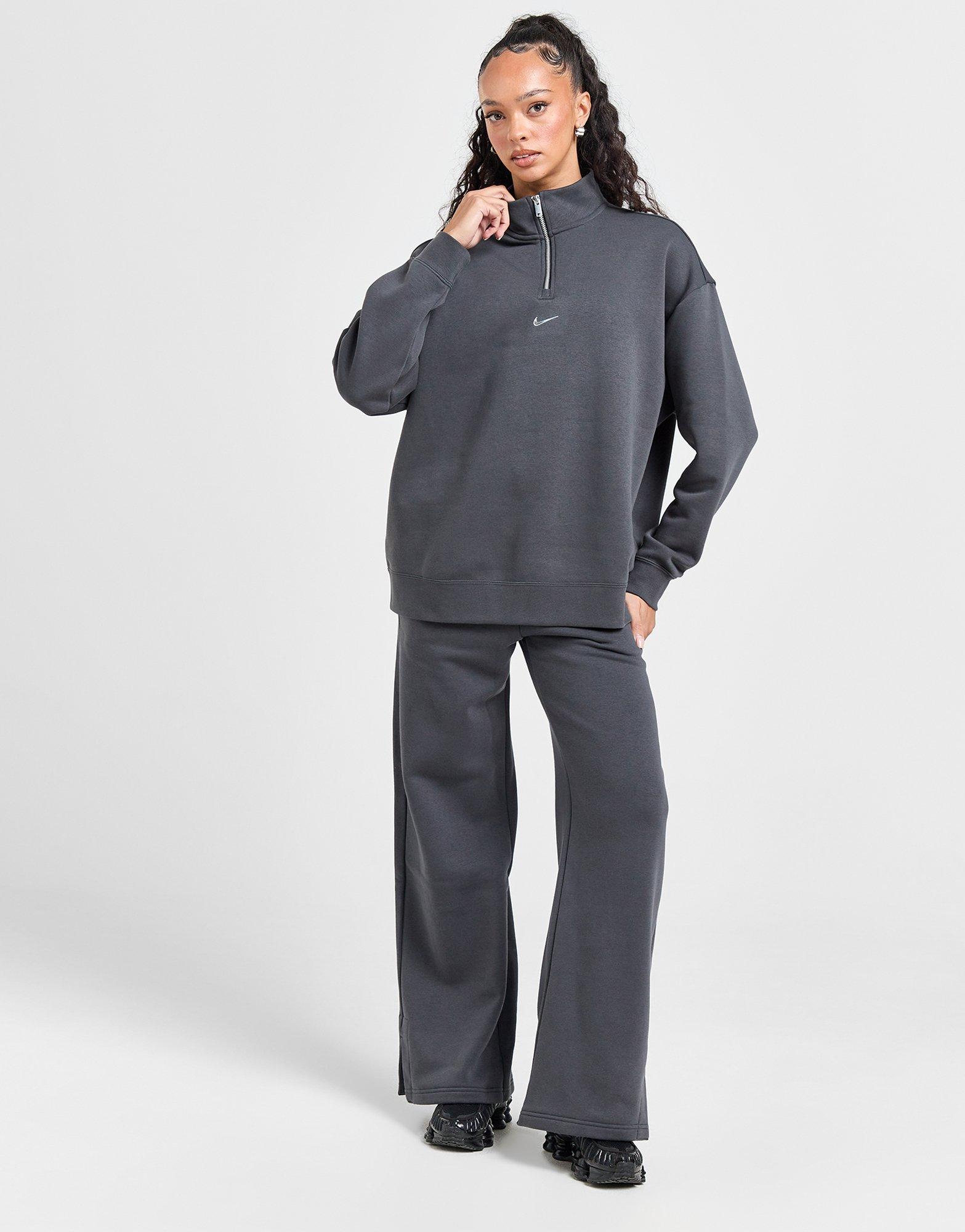 Dámská mikina NIKE MIKINA ROZEPÍNACÍ W NSW FLC QZ GLS HV6071-060 Šedá