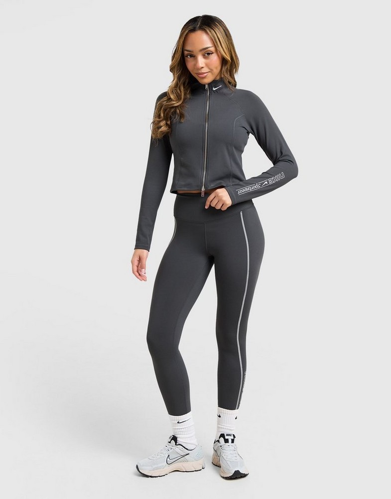 Жіночі кофти NIKE КОФТА НА БЛИСКАВЦІ W NSW JCKT GLS HV6524-060 Сірий