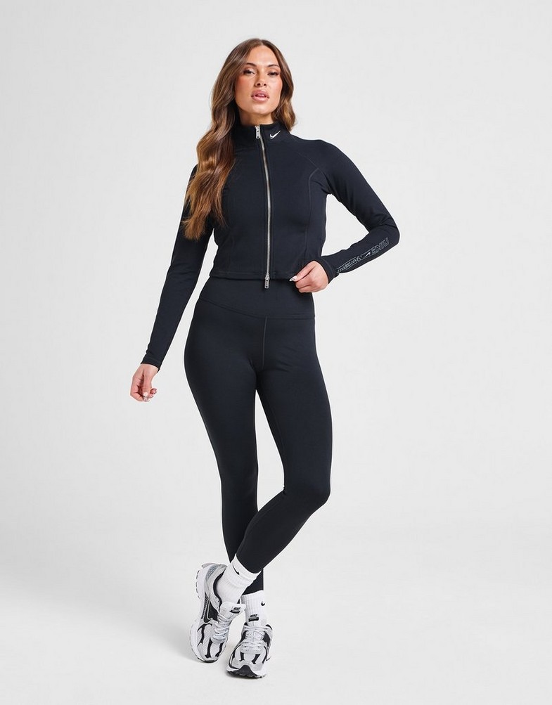 Жіночі кофти NIKE КОФТА НА БЛИСКАВЦІ W NSW JCKT GLS HV6524-010 Чорний