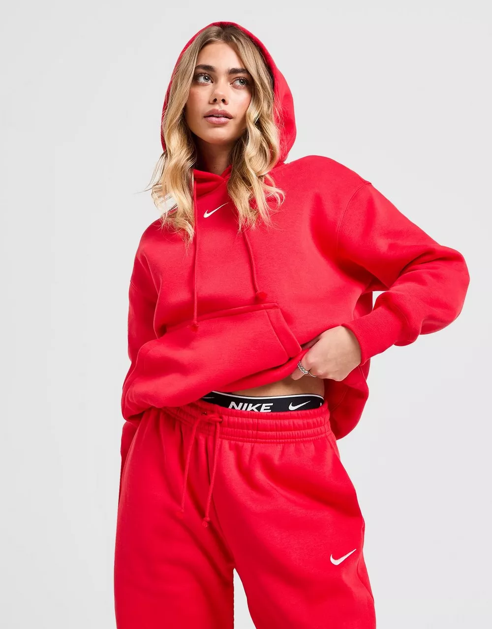 NIKE КОФТА З КАПЮШОНОМ W NSW PHNX FLC OS PO HOODIE, фото 1 з 5
