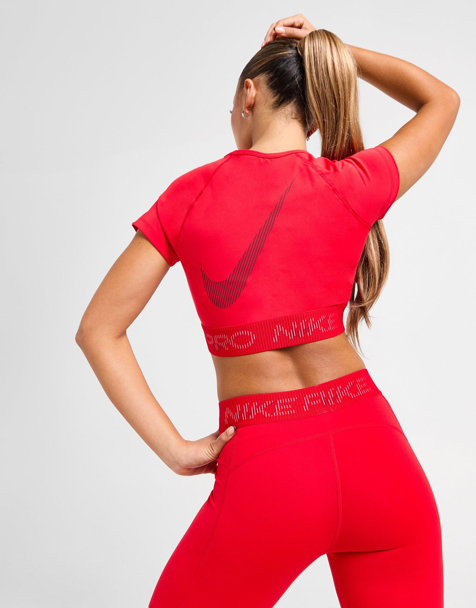 Nike Top W Nike Pro Df Ss Crop Top Gx