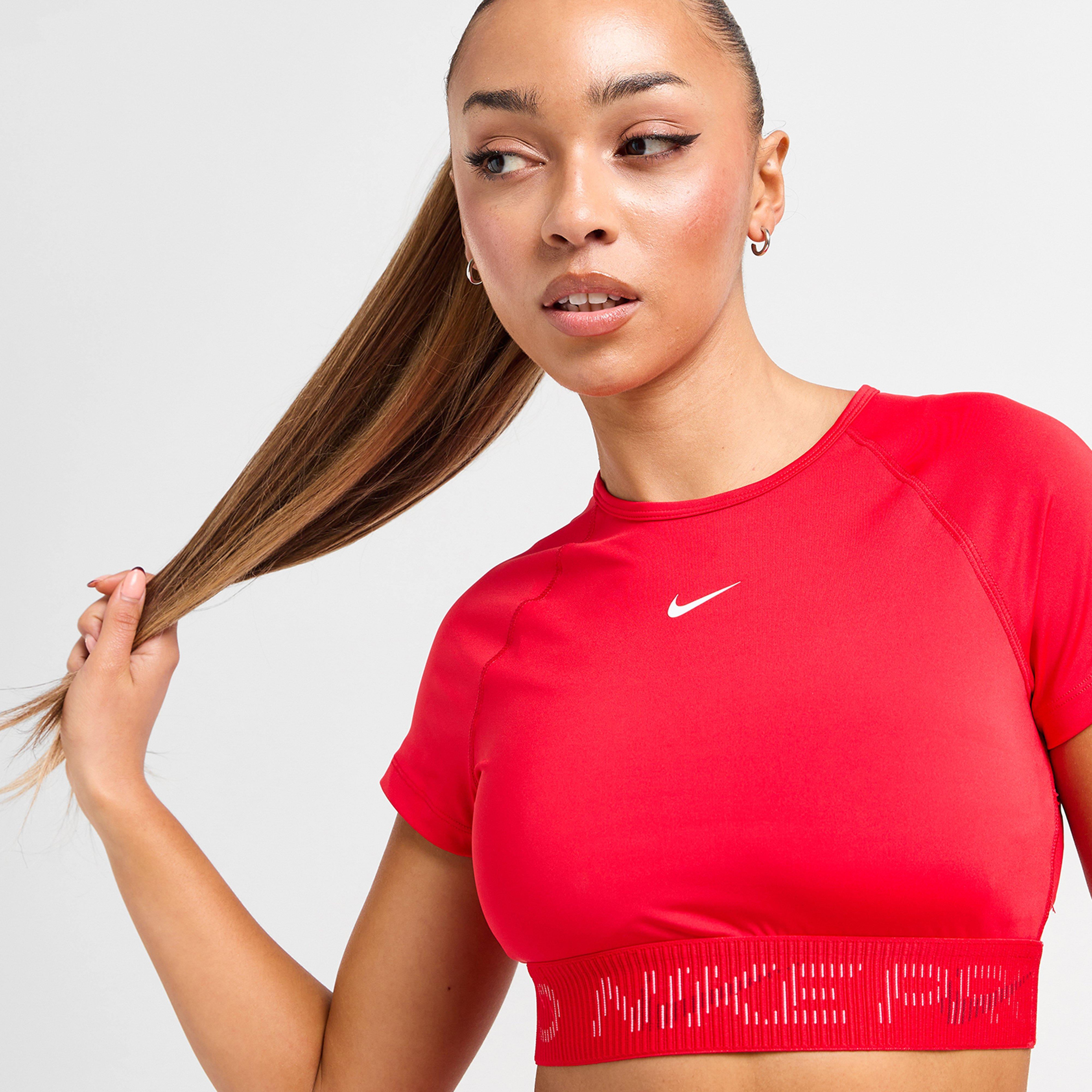 Top pentru femei NIKE TOP W NIKE PRO DF SS CROP TOP GX