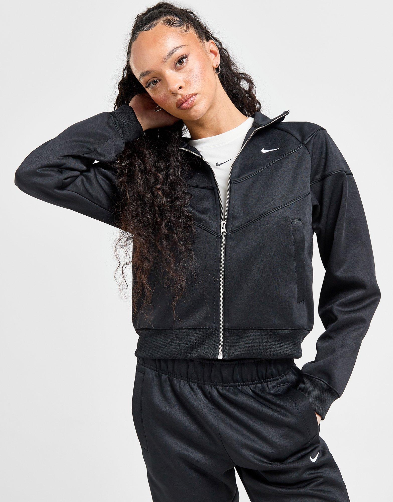Жіночі кофти NIKE КОФТА НА БЛИСКАВЦІ W NSW NK WR POLY KNIT JKT HJ0975-010 Чорний