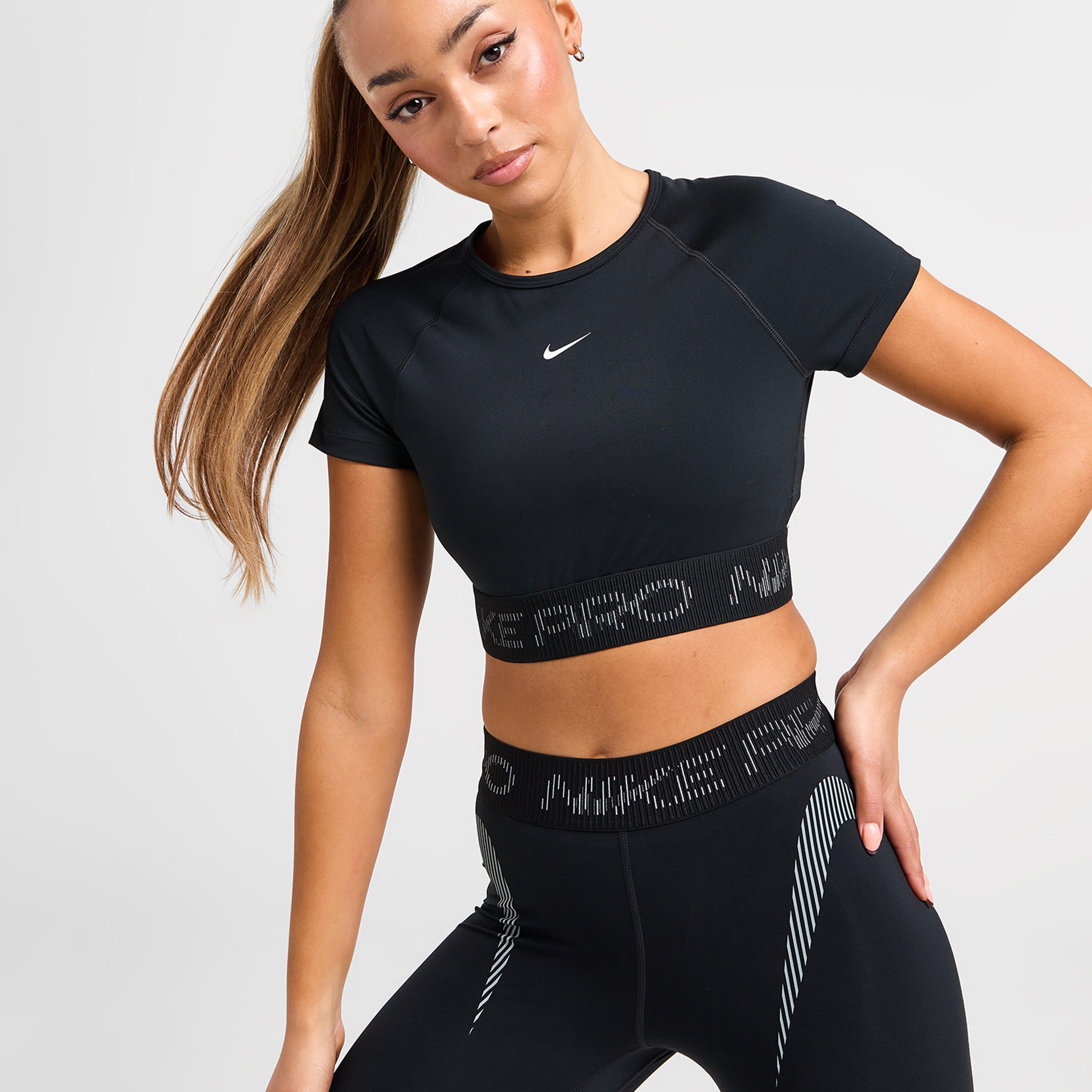 Női top NIKE TOP W NIKE PRO DF SS CROP TOP GX