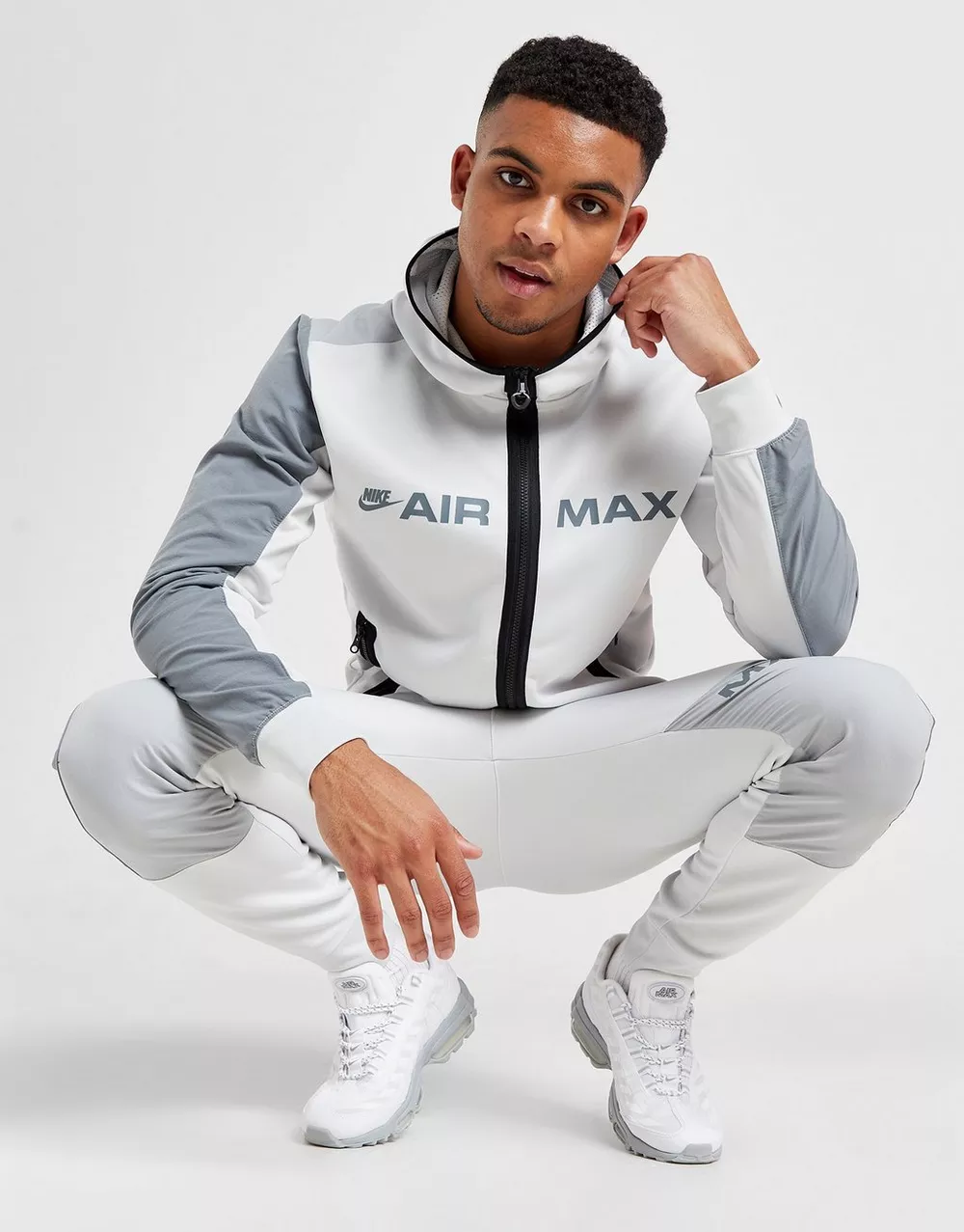 NIKE КОФТА НА БЛИСКАВЦІ З КАПЮШОНОМ   M NSW AIRMAX PK FZ, фото 1 з 5