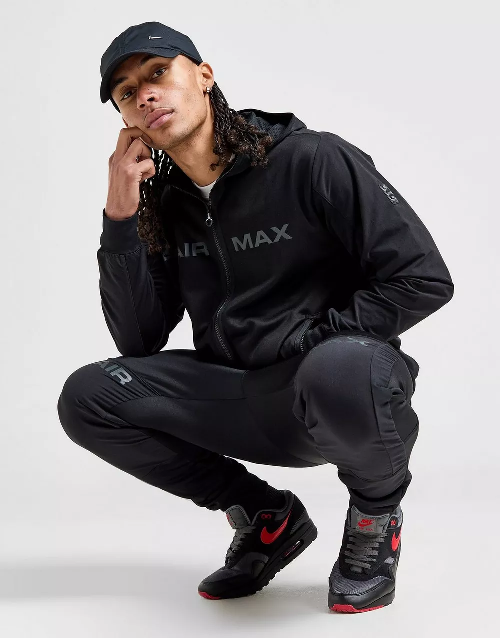 NIKE КОФТА НА БЛИСКАВЦІ З КАПЮШОНОМ   M NSW AIRMAX PK FZ, фото 1 з 7