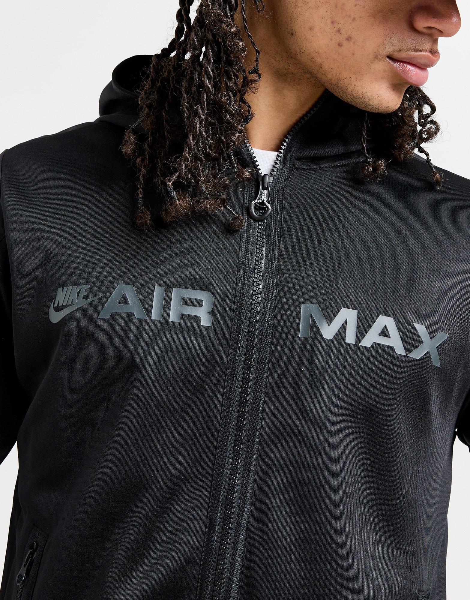 Vyriškas džemperis NIKE DŽEMPERIS UŽSEGAMAS Z   KAPTUREM M NSW AIRMAX PK FZ HQ4899-010 Juoda