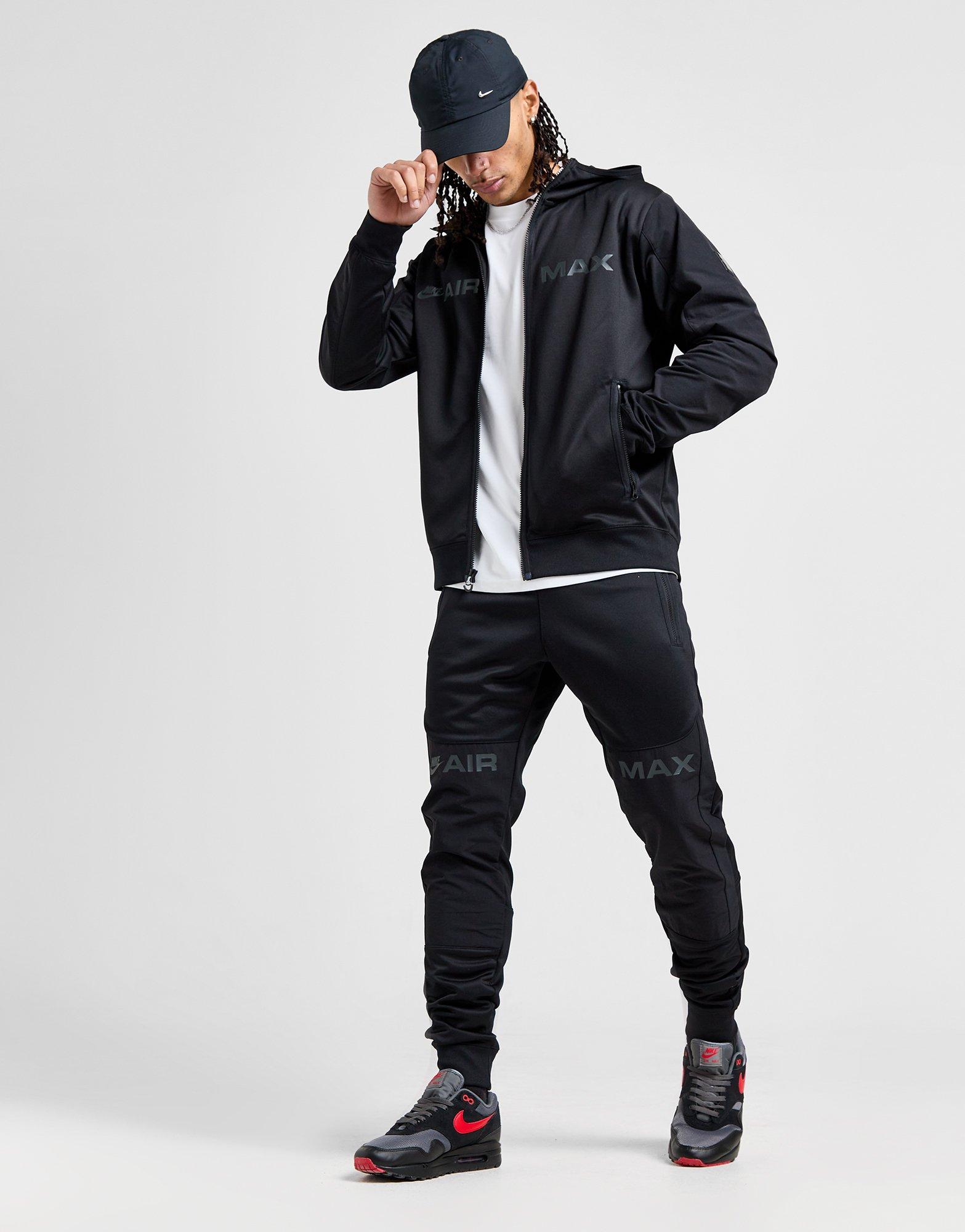 Vyriškas džemperis NIKE DŽEMPERIS UŽSEGAMAS Z   KAPTUREM M NSW AIRMAX PK FZ HQ4899-010 Juoda