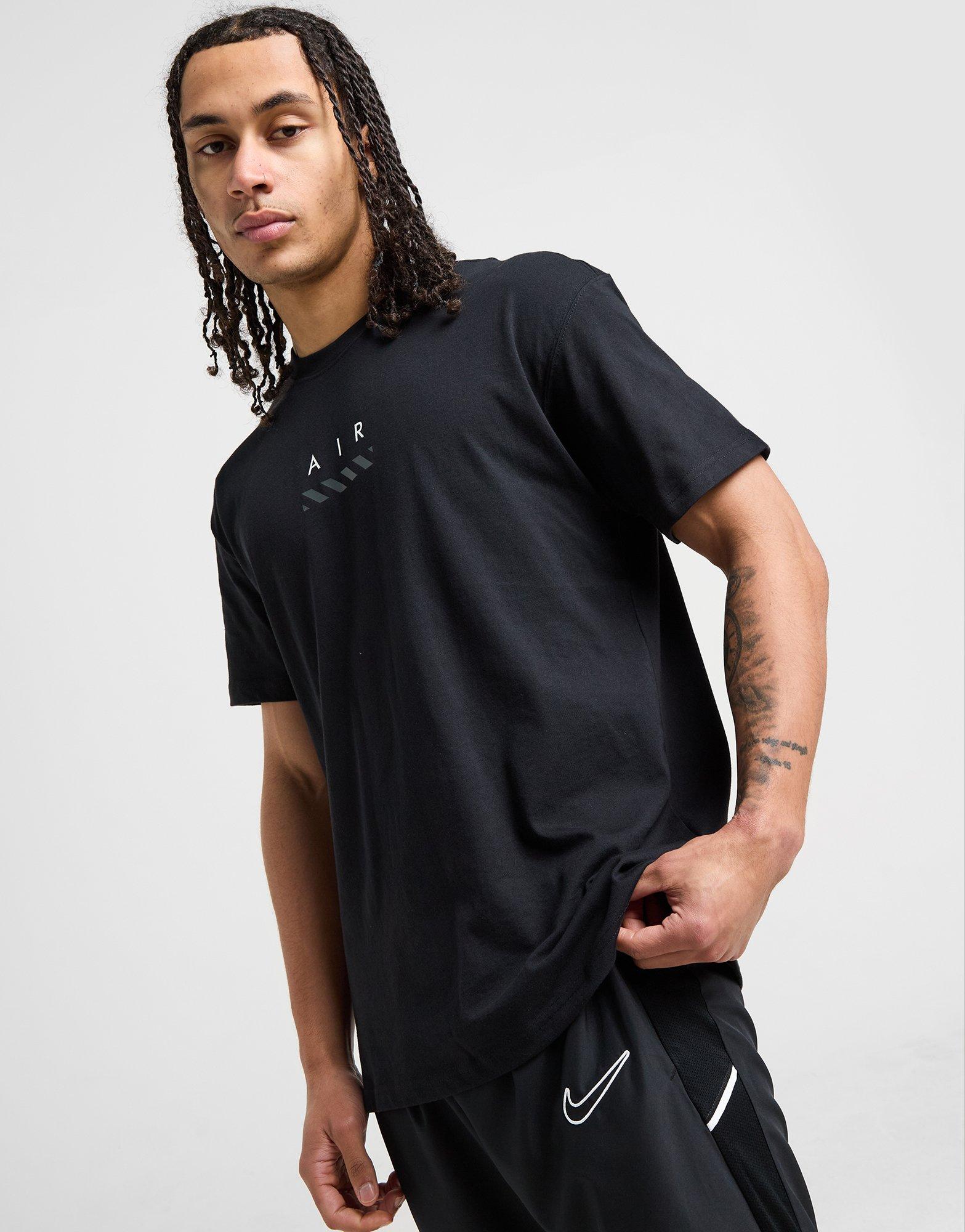 Koszulka, t-shirt męski NIKE T-SHIRT M NSW TEE M90 NK AIR SP25 2 HJ0580-010 Czarny