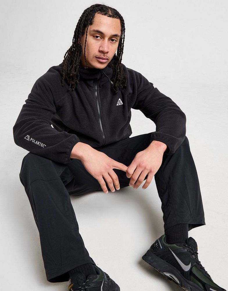Bluză pentru bărbați NIKE BLUZĂ CU GLUGĂ U ACG WOLF FZ HD HJ2460-010 Negru