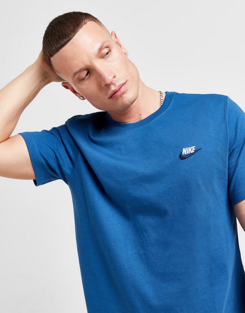 Чоловічі футболки NIKE ФУТБОЛКА M NSW CLUB DT TEE FD1184-476 Блакитний