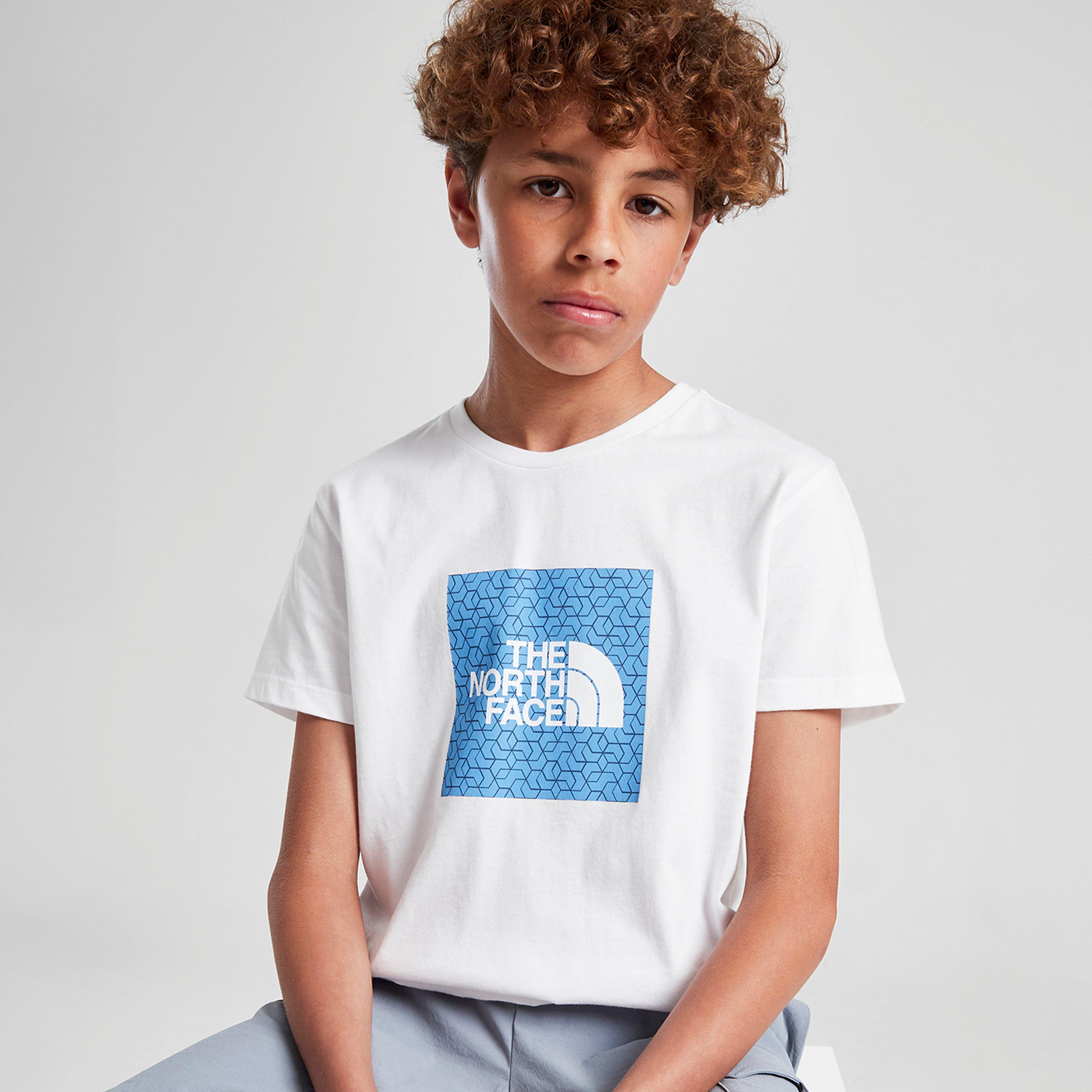 Detské tričko THE NORTH FACE TRIČKO BOX GEO T WHITE/BLUE B
