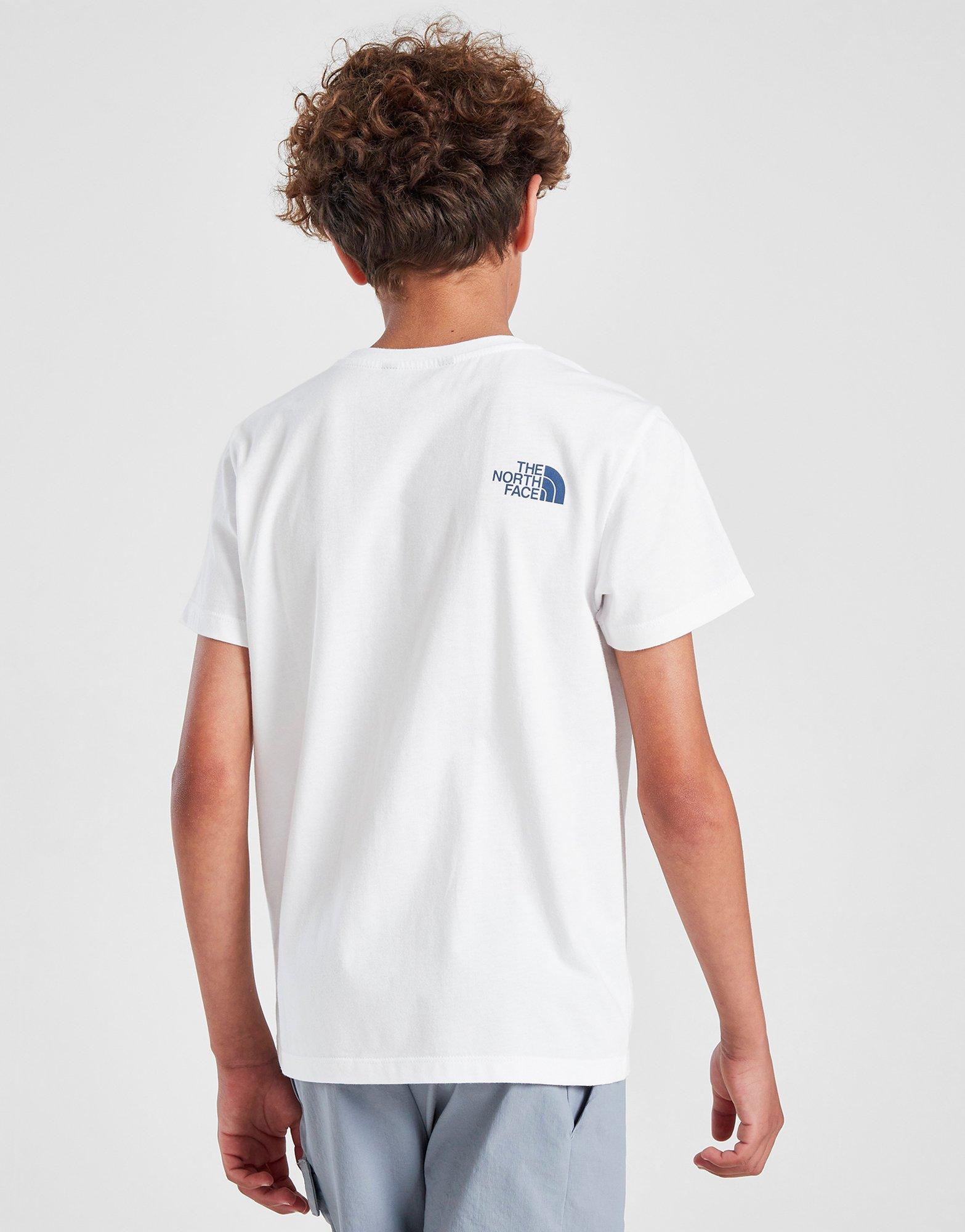 Gyerek póló THE NORTH FACE PÓLÓ BOX GEO T WHITE/BLUE B NF0A8EHFC1S1 Fehér