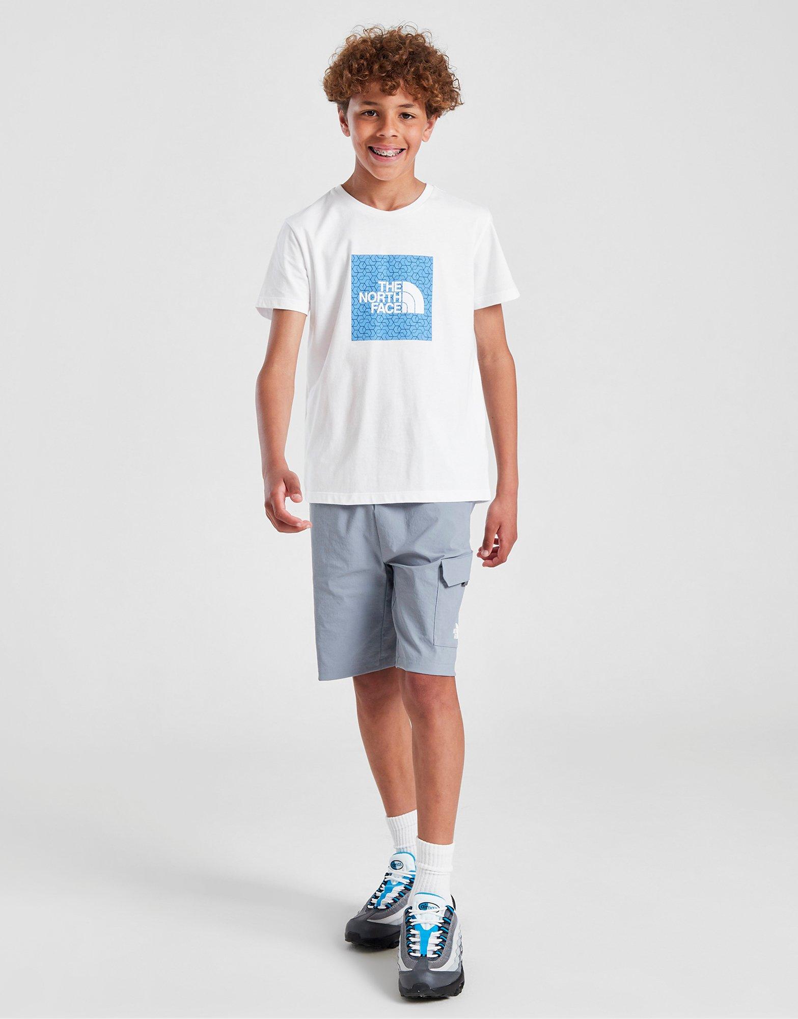 Gyerek póló THE NORTH FACE PÓLÓ BOX GEO T WHITE/BLUE B NF0A8EHFC1S1 Fehér