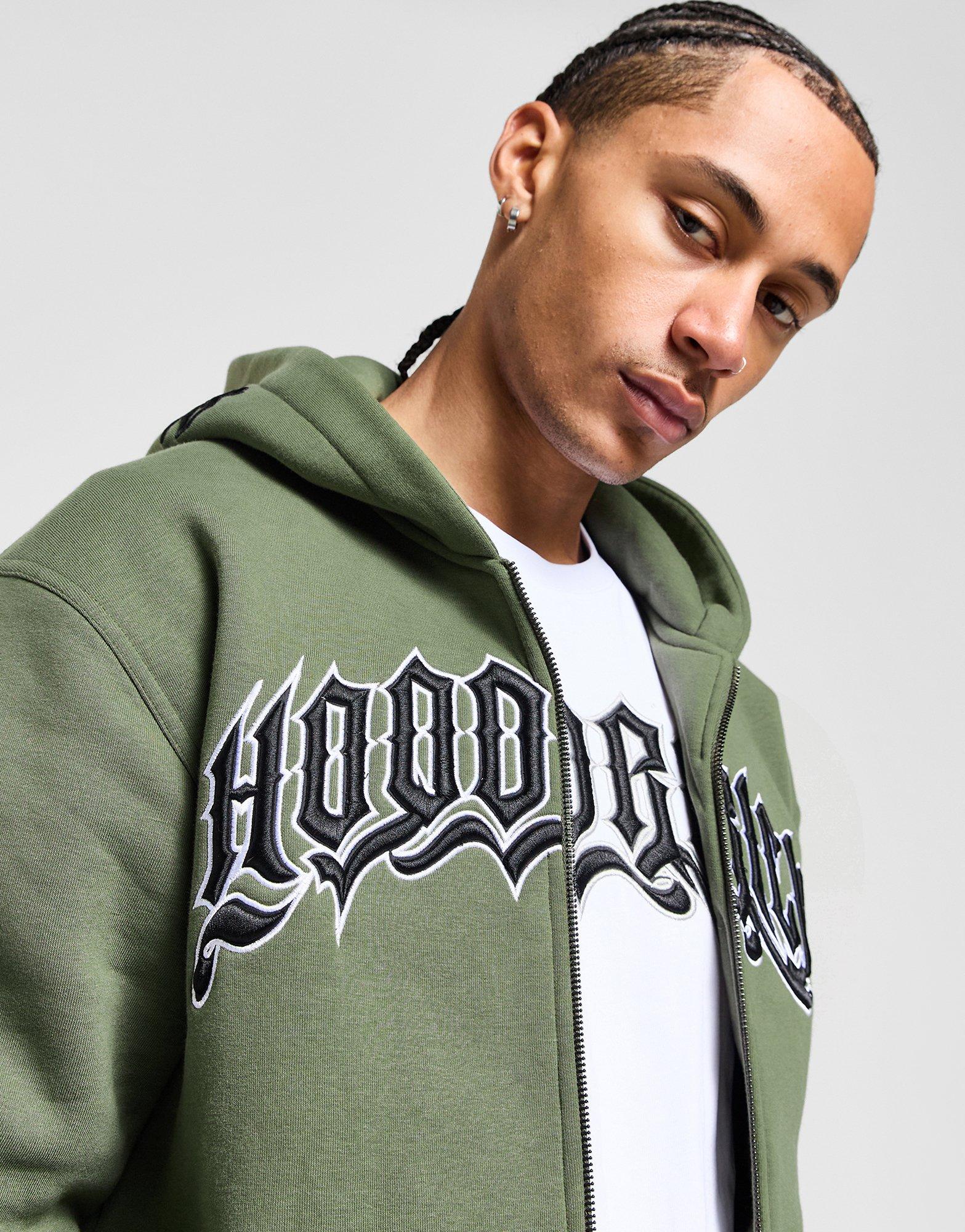 Férfi pulóverek HOODRICH PULÓVER CIPZÁRAS KAPUCNIS RITUAL FZ HD HR-0424-0416 Khaki