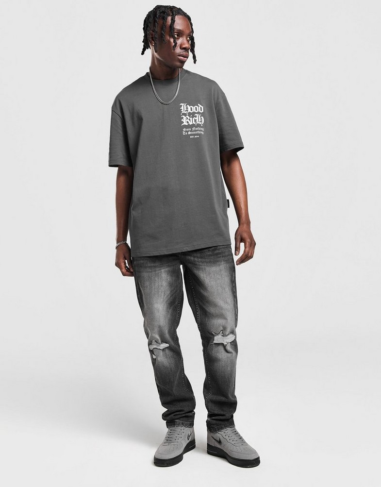 Чоловічі футболки HOODRICH ФУТБОЛКА ASPHALT OS TEE GRY HR-0424-0429 Сірий