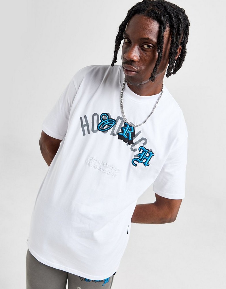 Tricou pentru bărbați HOODRICH TRICOU SHADOW TEE WHT/BLU HR-0424-0159 Alb