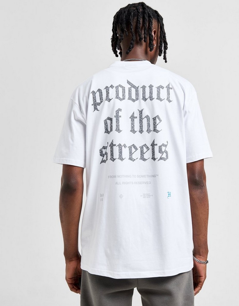 Tricou pentru bărbați HOODRICH TRICOU SHADOW TEE WHT/BLU HR-0424-0159 Alb