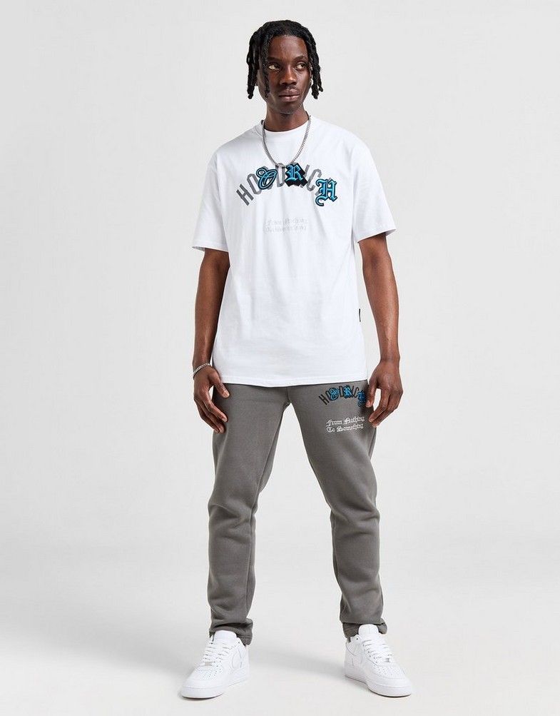 Tricou pentru bărbați HOODRICH TRICOU SHADOW TEE WHT/BLU HR-0424-0159 Alb