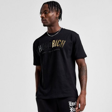 Férfi póló HOODRICH PÓLÓ CHROMATIC TEE BLK/GLD
