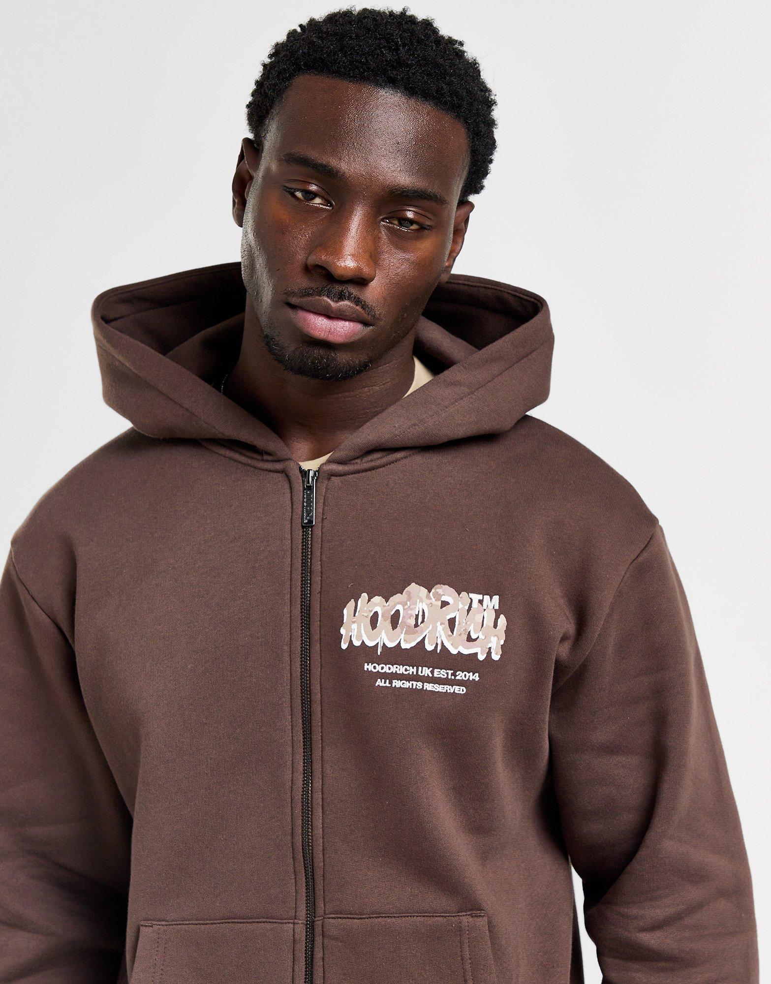 Чоловічі кофти HOODRICH КОФТА НА БЛИСКАВЦІ   З КАПЮШОНОМ RADAR FZ HD HR-0424-0045 Коричневий