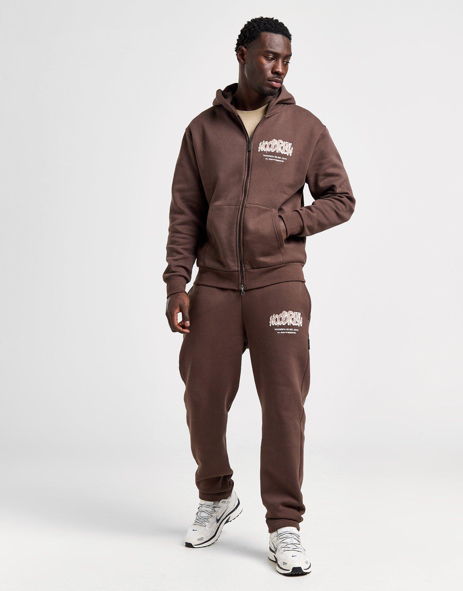 Чоловічі кофти HOODRICH КОФТА НА БЛИСКАВЦІ   З КАПЮШОНОМ RADAR FZ HD HR-0424-0045 Коричневий