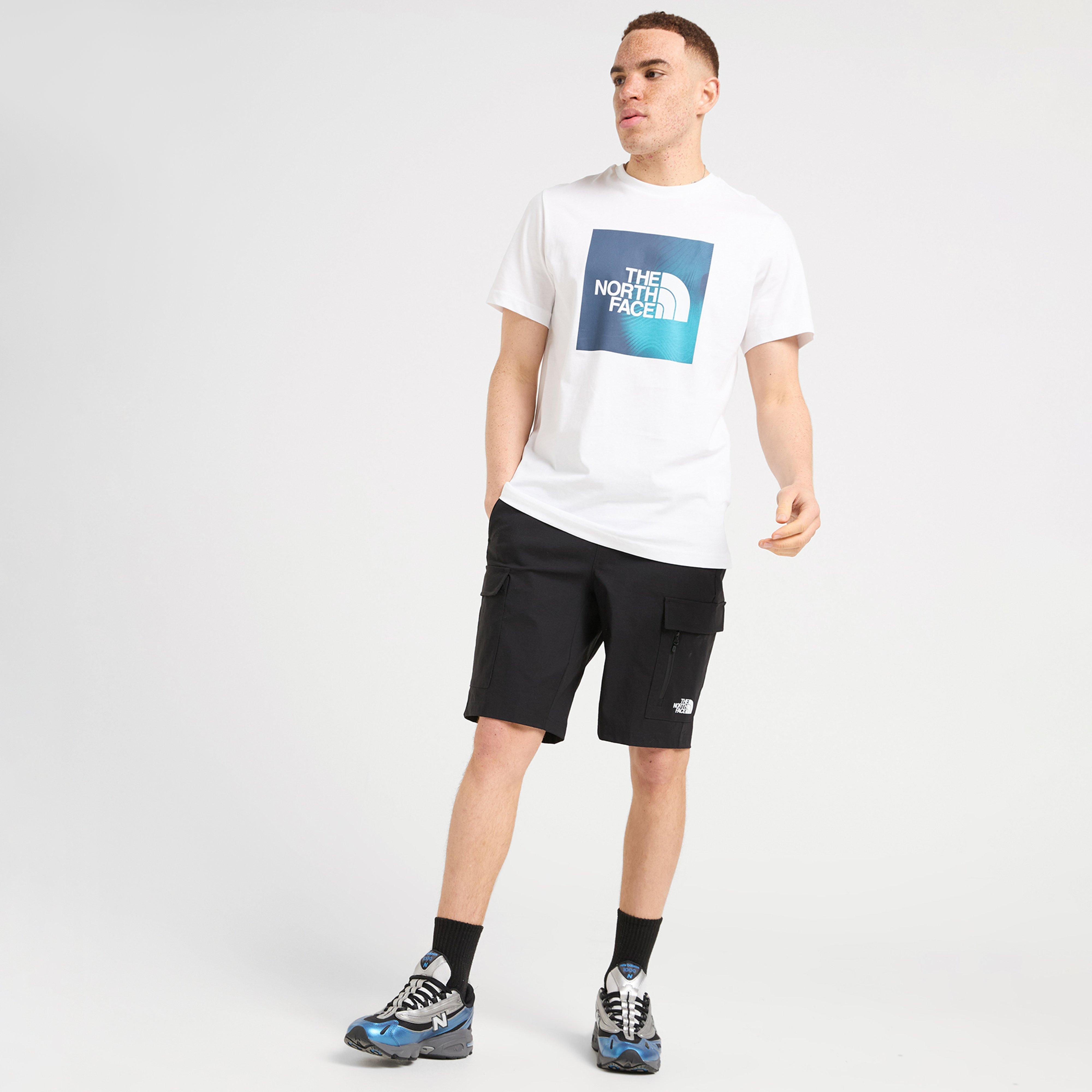 Koszulka, t-shirt męski THE NORTH FACE T-SHIRT GRAD BOX T WHT/BLUE