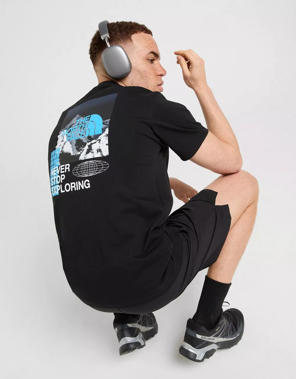 THE NORTH FACE ФУТБОЛКА ENERGY MNT T BK/BLU, фото 1 з 5