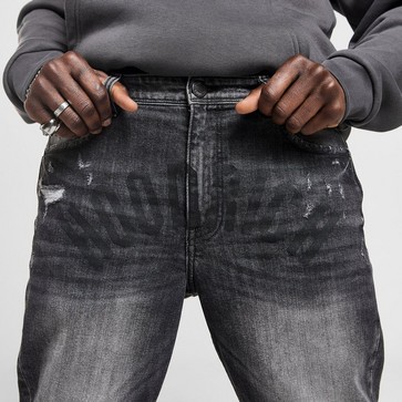 Blugi pentru bărbați HOODRICH PANTALONI  TREK JEAN BLK