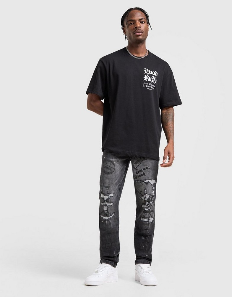 Vyriški džinsai HOODRICH KELNĖS EDGE JEAN BLK HR-0324-0482 Juoda