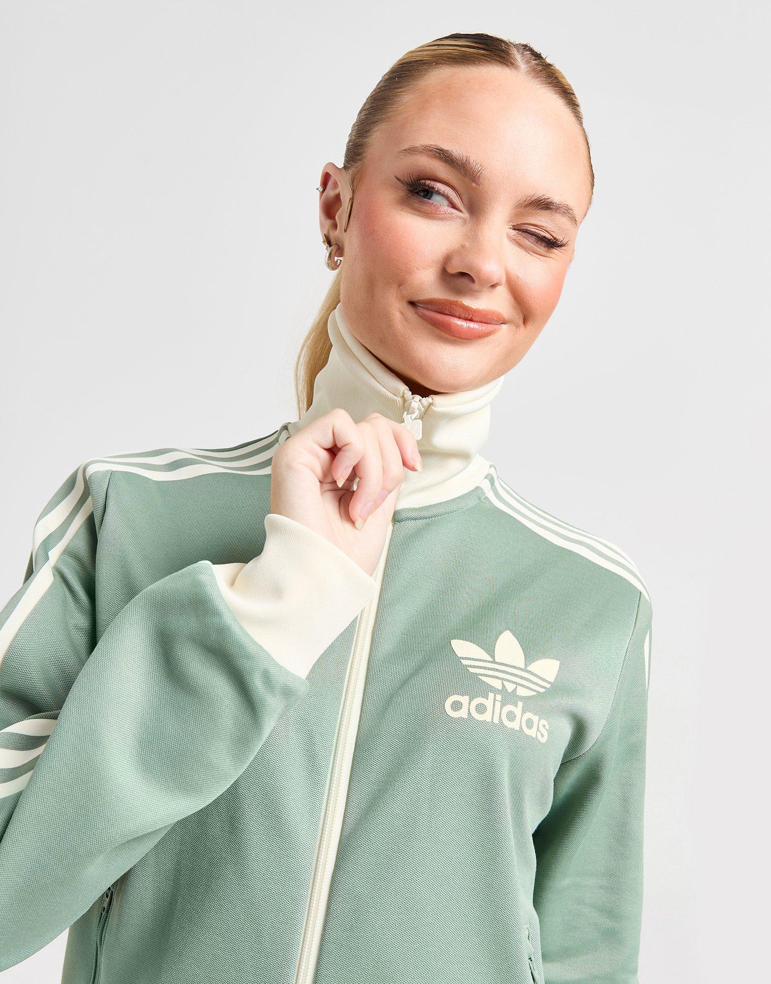 Dámská mikina ADIDAS MIKINA ROZEPÍNACÍ BECKENBAUER TT JX6496 Zelená