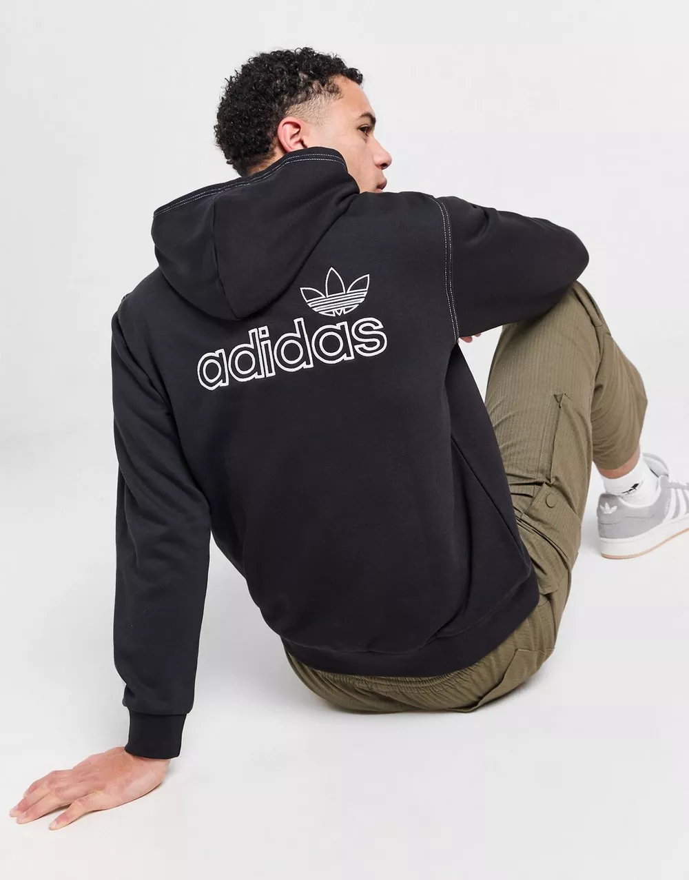 ADIDAS КОФТА З КАПЮШОНОМ STICH HD BLK, фото 1 з 5