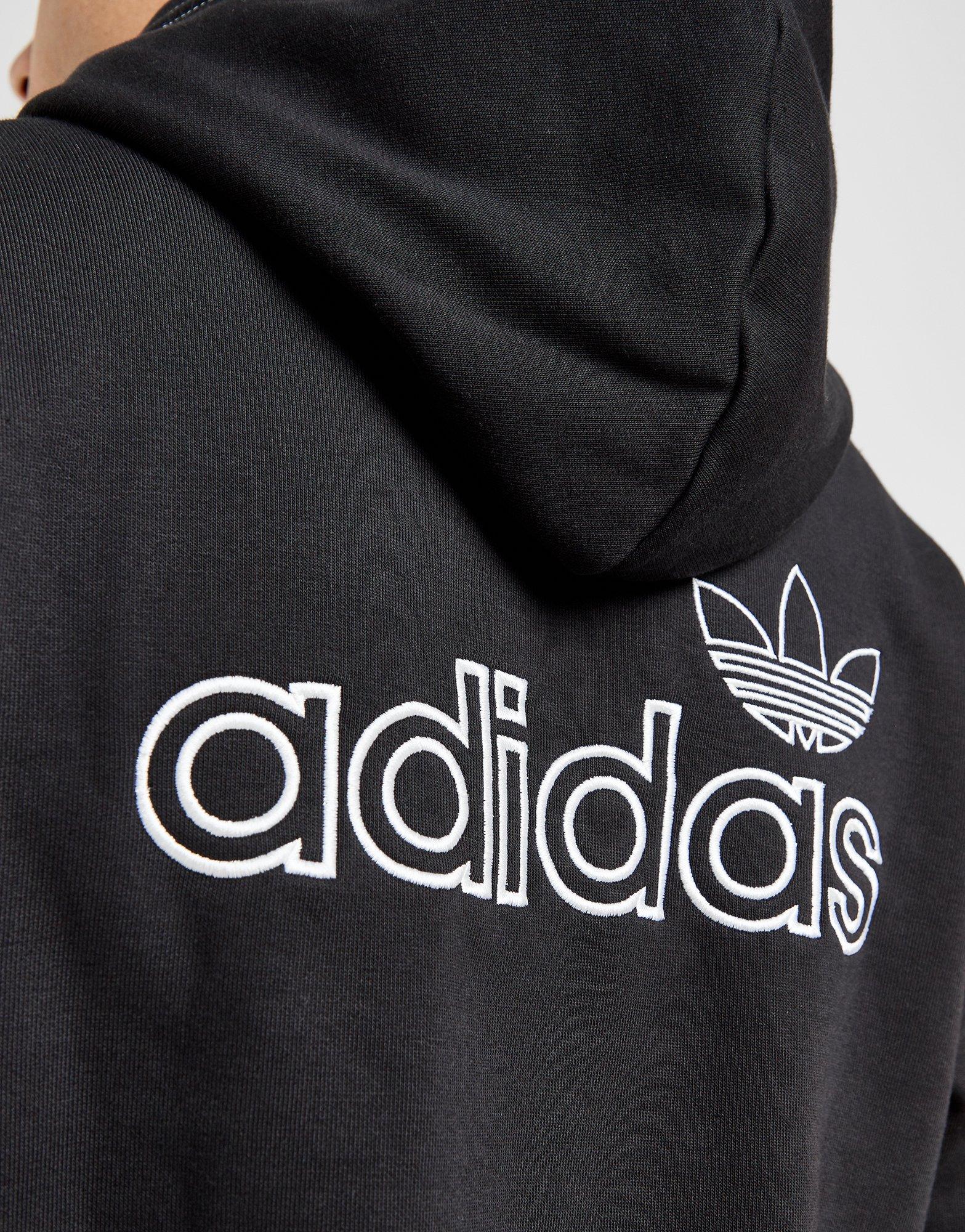 Мъжка блуза ADIDAS СУИТЧЪР С КАЧУЛКА STICH HD BLK JM5629 Черен